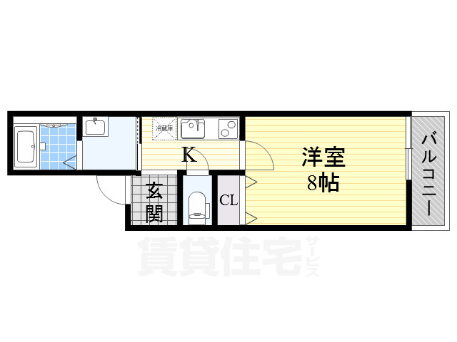 フジパレス堺もずノース1番館の間取り