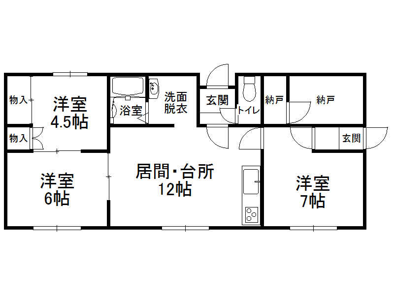 北欧ハイツの間取り