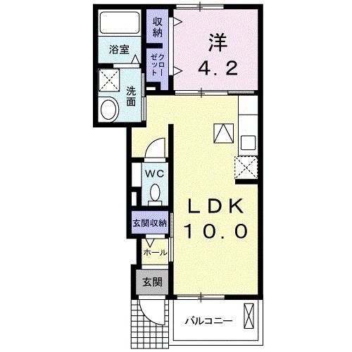 相馬市原釜のアパートの間取り