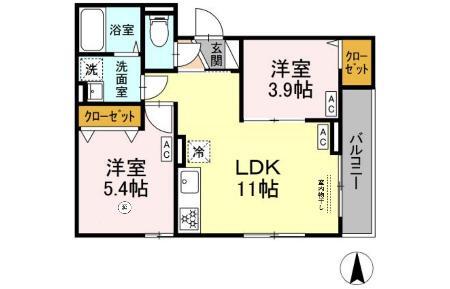 グラナーデ東尾久IIの間取り