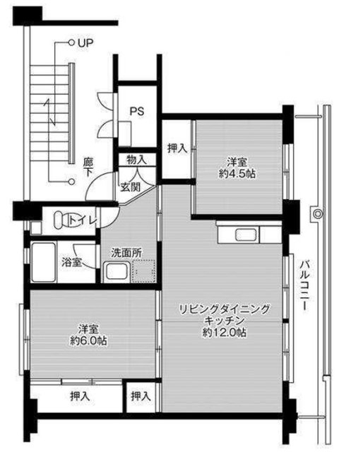 加東市沢部のマンションの間取り