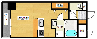 コンティニューム宇品の間取り