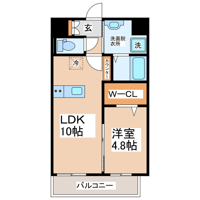 菊池郡大津町大字大津のマンションの間取り