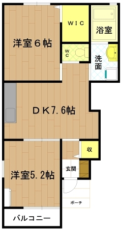 伊勢市二見町西のアパートの間取り