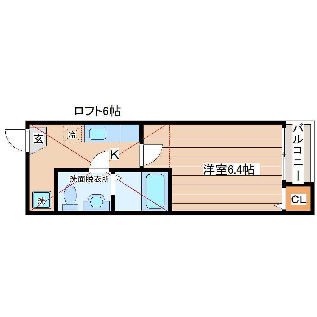 ロフトハウス石名坂の間取り