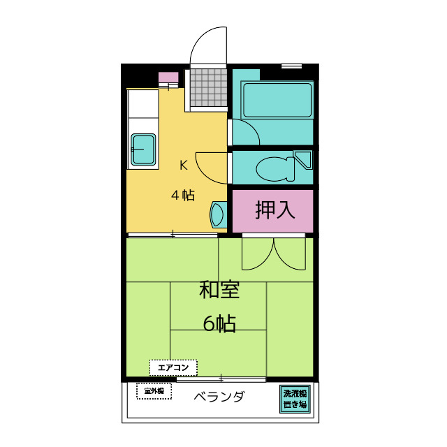 小島スカイハイツの間取り