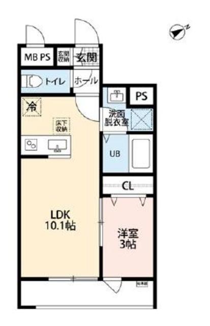 相模原市中央区高根のアパートの間取り