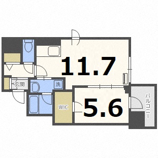 札幌市中央区南四条東のマンションの間取り