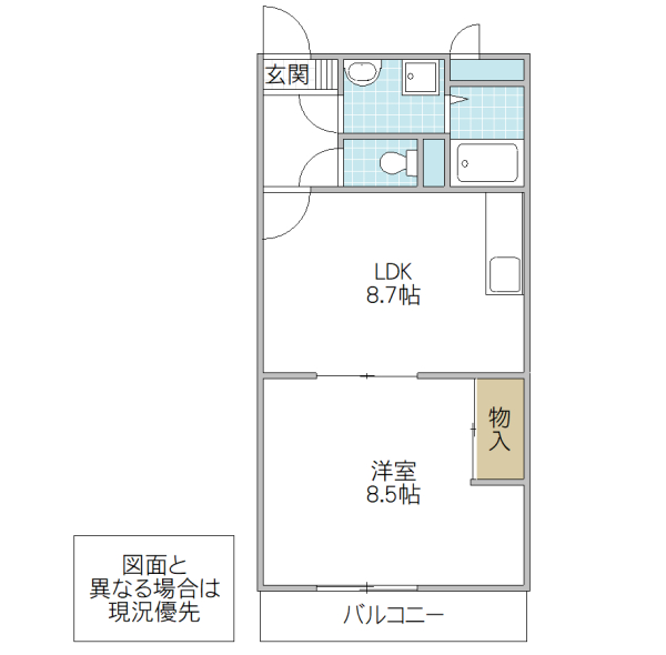 フォーライフヴィラ新荘の間取り