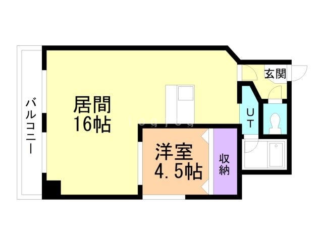 旭川市五条通のマンションの間取り