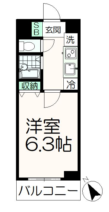 ドミール聖蹟桜ヶ丘の間取り