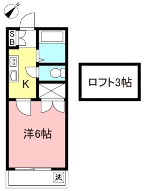 【調布市菊野台のアパートの間取り】