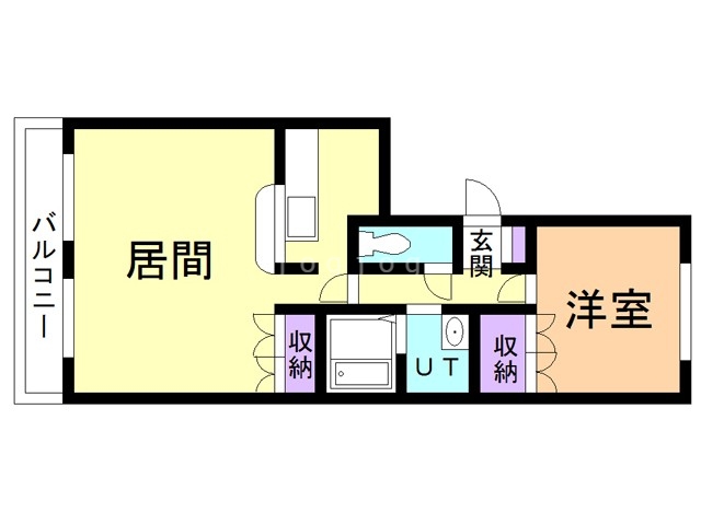 函館市柏木町のマンションの間取り