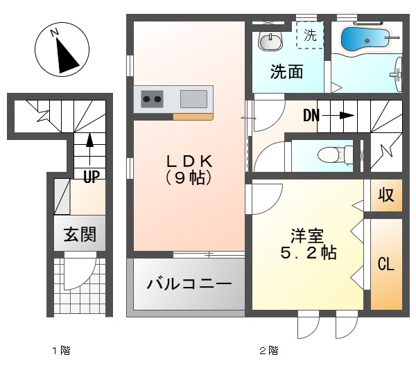 リーブルファイン領下２の間取り