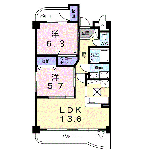 メゾンエスポワールの間取り