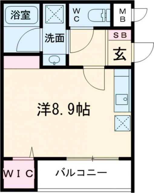 【羽曳野市南恵我之荘のアパートの間取り】