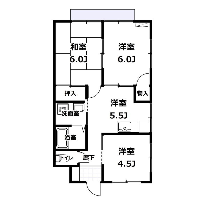 正神堂ハイツA_間取り_0