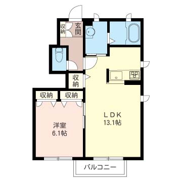 フロウリッシュMの間取り