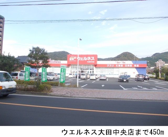 ドラックストア　ウエルネス大田中央店（ドラッグストア）まで450m