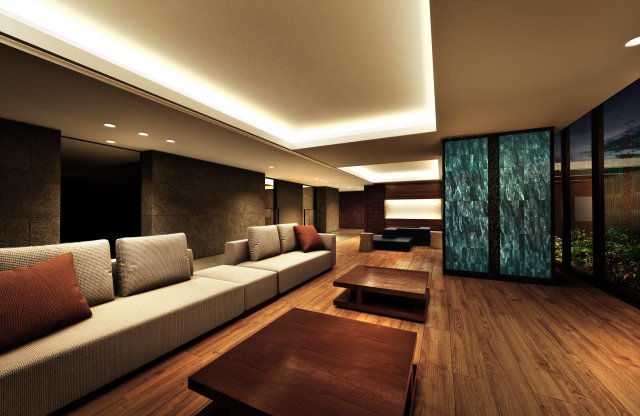 ロビー　エントランスホール完成予想CG