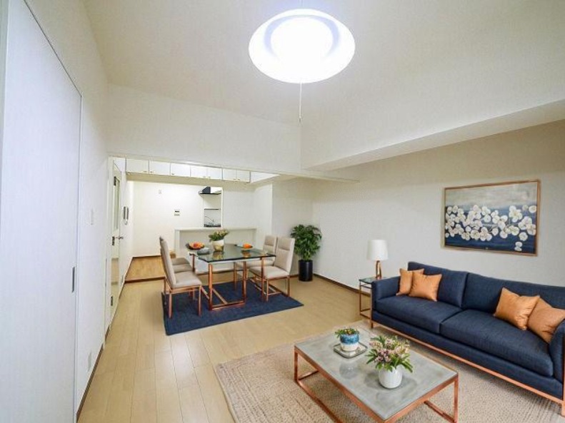 居室・リビング　CGで家具等を配置したもので家具等は含まれません