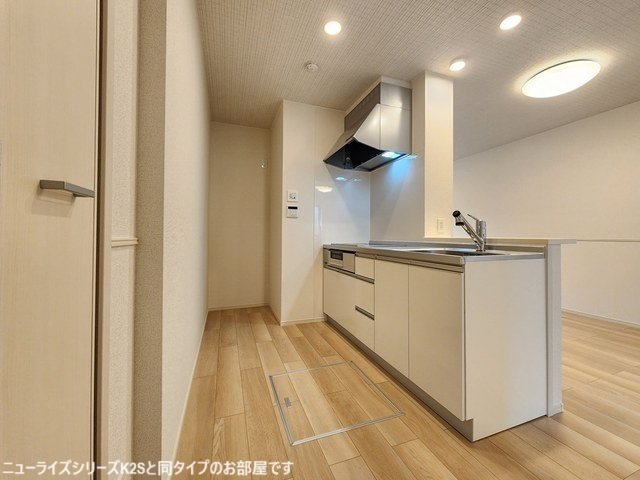 キッチン　コンパクトなキッチンで掃除もラクラク