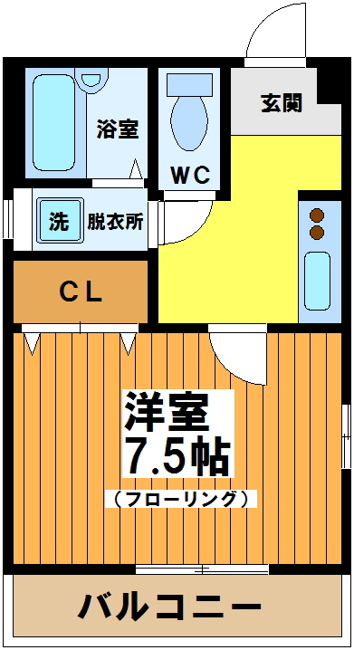 京王新線 幡ケ谷駅 徒歩7分 3階建 築20年の間取り写真