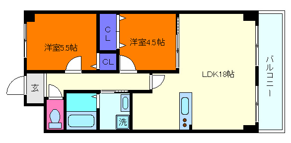 アルンハイム芦屋の間取り写真