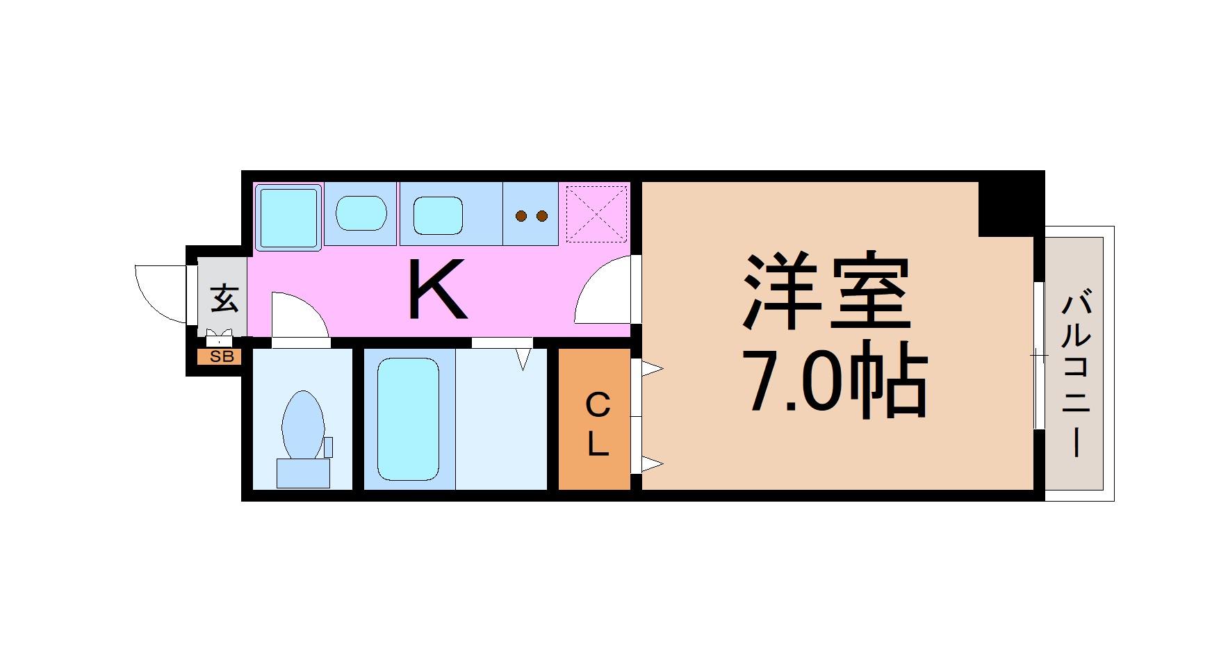 地下鉄名港線 日比野駅 徒歩5分 6階建 築20年の間取り写真