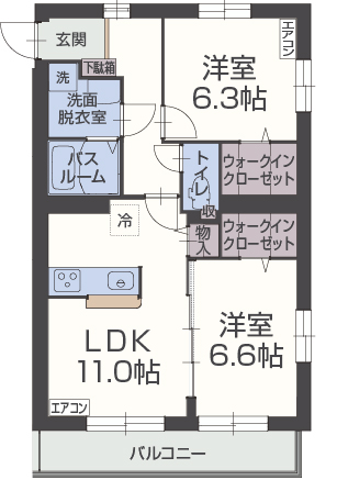 グロワールMの間取り