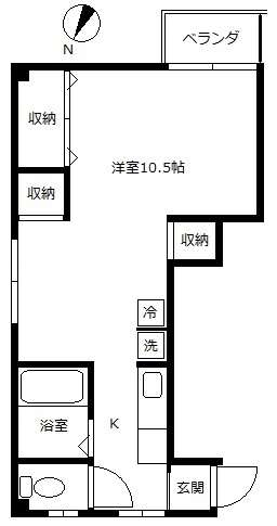 横田マンションの間取り