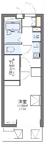 【レオパレスパラーム　ユーマの間取り】