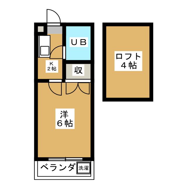 市川市菅野のアパートの間取り