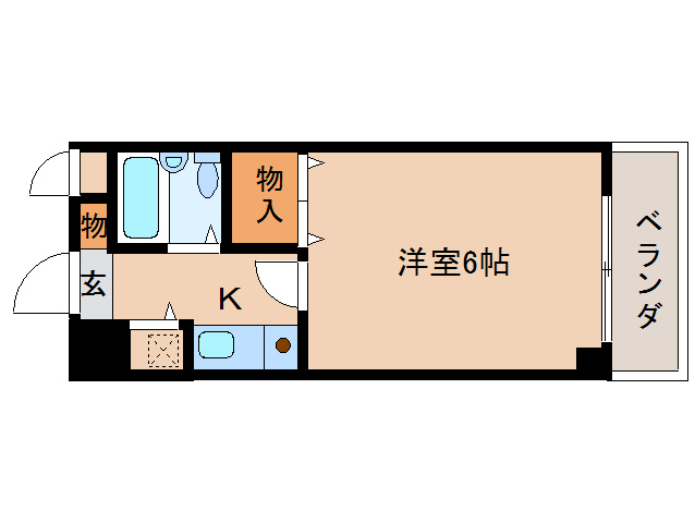 シティパレスJR奈良P-7の間取り