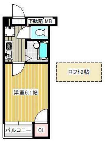 呉市本町のマンションの間取り