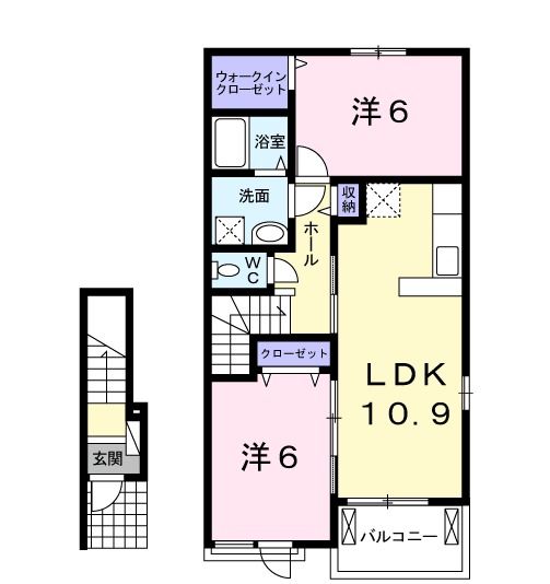 ＣＡＳＡ新扇１の間取り