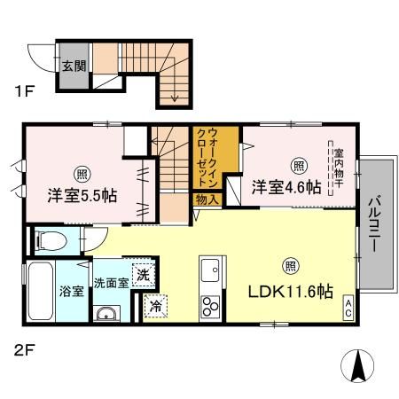 D-room勅使IIの間取り