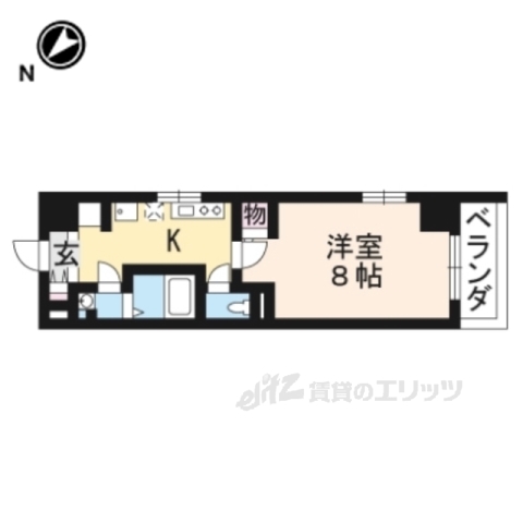 草津市南草津のマンションの間取り