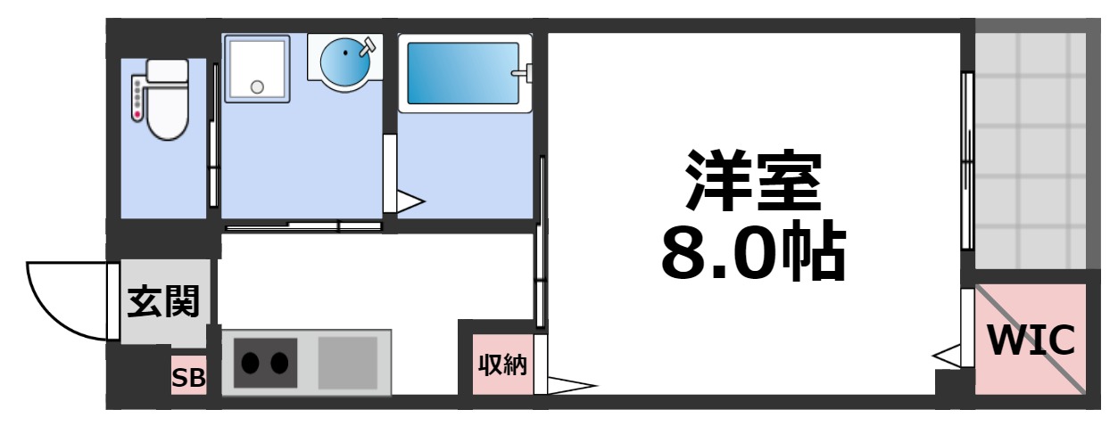 クイーンライフ東今里の間取り