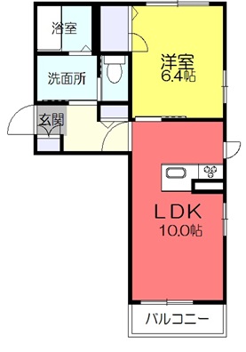 シャーメゾンヴューコーストDの間取り