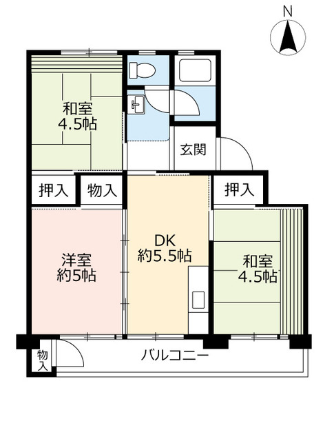 ＵＲ岩倉の間取り