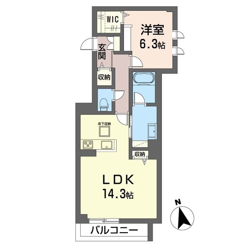 シャーメゾンアリビオの間取り