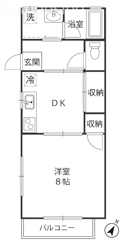 花まるコーポの間取り