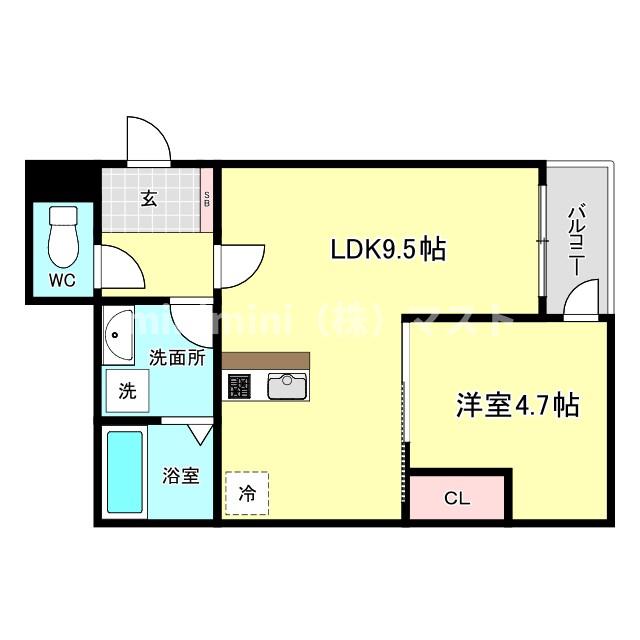 Mew Style Apartmentの間取り