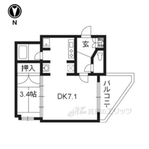 アーバネックス北大路の間取り