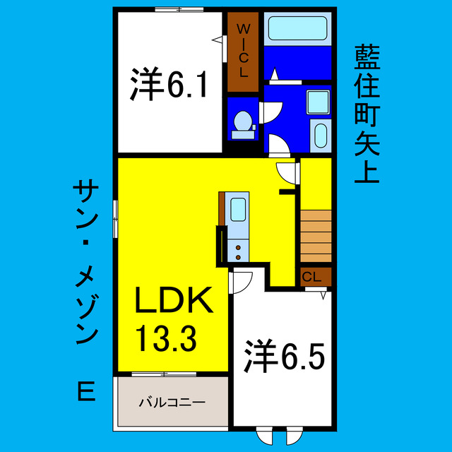 サン・メゾンEの間取り