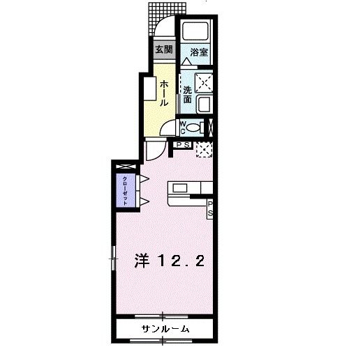 鯖江市宮前のアパートの間取り