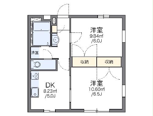 レオパレス翔の間取り