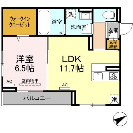 D-room沖野上の間取り