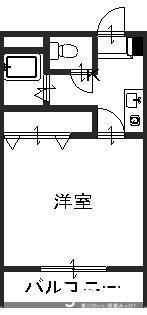 高松市由良町のアパートの間取り